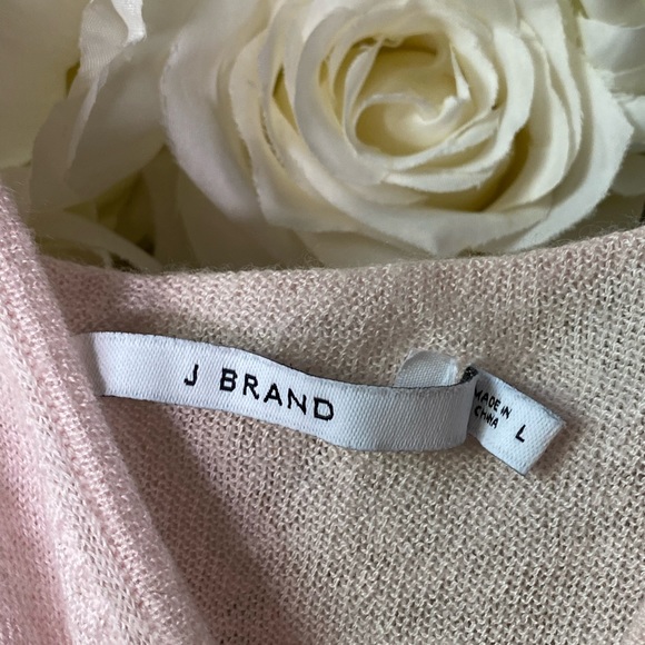 J Brand Light Pink Cashmere V Neck Camisole - Picture 3 of 3